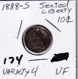 1888-S SEATED DIME