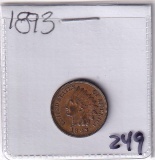 AU/BU INDIAN HEAD CENT 1893