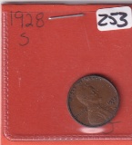 1928-S WHEAT CENT