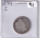 1894-S BARBER QUARTER