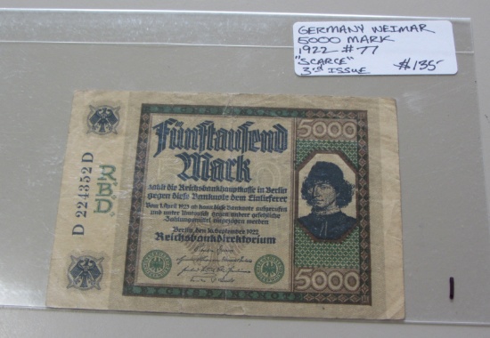 1922 5000 GERMAN MARK