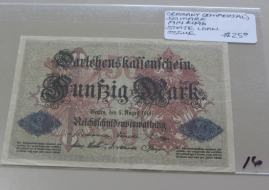 1914 GERMAN 50 MARK