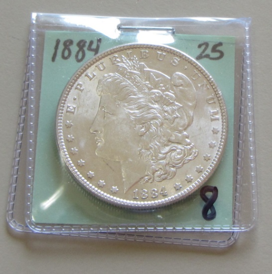 BRILLIANT UNC $1 1884 MORGAN