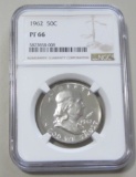 1962 FRANKLIN PROOF NGC 66