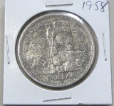 $1 SILVER 1958 CANADA TOTUM POLE