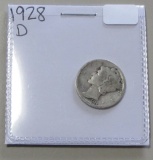 1928-D MERCURY DIME