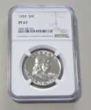 1958 FRANKLIN NGC 67 PROOF