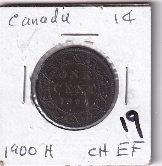 1900 H CANADA LARGE CENT