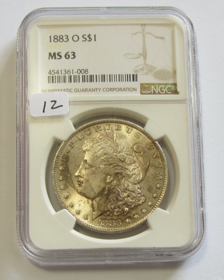 $1 1883-O MORGAN NGC 63