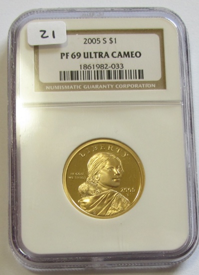 2005-S PROOF SACAJAWEA $1 NGC PF 69