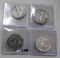 LOT OF 4 WALKING LIBERTY HALF DOLLARS