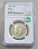 1964 KENNEDY NGC PROOF 67