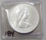 SILVER $2 1971 BAHAMA ISLAND ELIZABETH