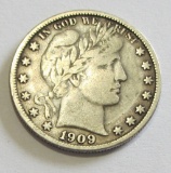 1909-S BARBER HALF