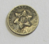 1852 SILVER 3 CENT PIECE1926-D