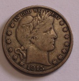 1915-D BARBER HALF BETTER DATE