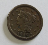 1848 BRAIDED HAIR LARGE CENT