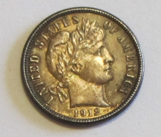 1912 BARBER DIME