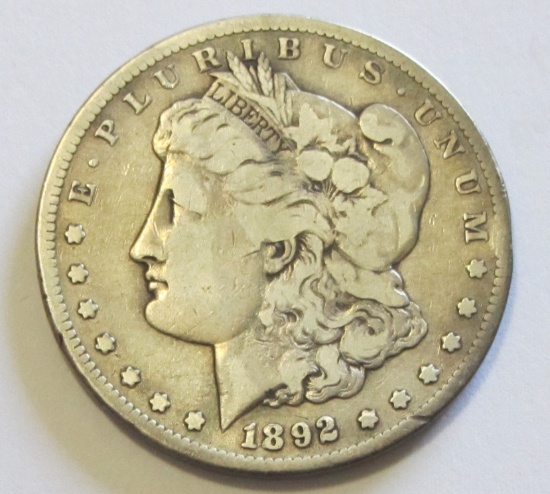 $1 1892-CC CARSON CITY MORGAN