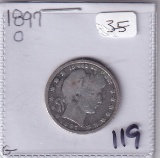 1897-O BARBER QUARTER