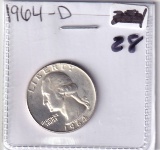 BU 1964-D QUARTER