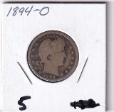 1894-O BARBER QUARTER