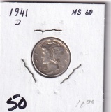 1941-D MERCURY DIME