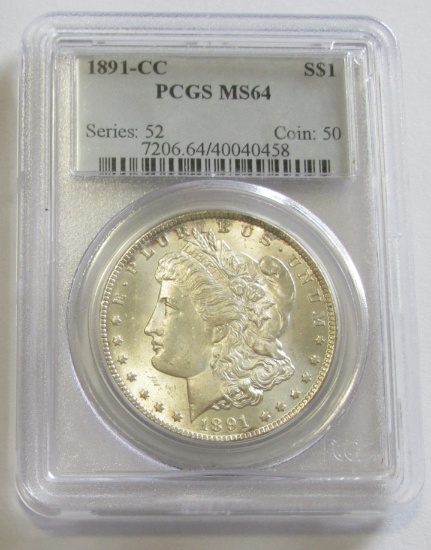 $1 1891-CC CARSON CITY MORGAN PCGS MS 64