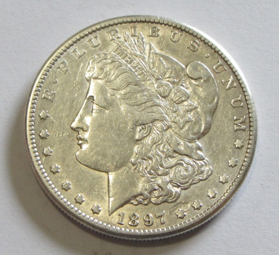 $1 1897-S MORGAN SILVER DOLLAR