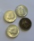 Lot of 4 - (2) 1964, (1) 1965 & (1) 1969-D Kennedy Silver Half Dollar