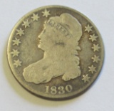 1830 CAPPED BUST HALF