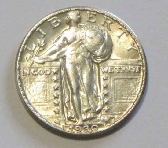 HIGH GRADE 1930 STANDING QUARTER LUSTER