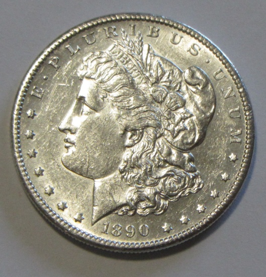 $1 1890-S MORGAN SILVER DOLLAR
