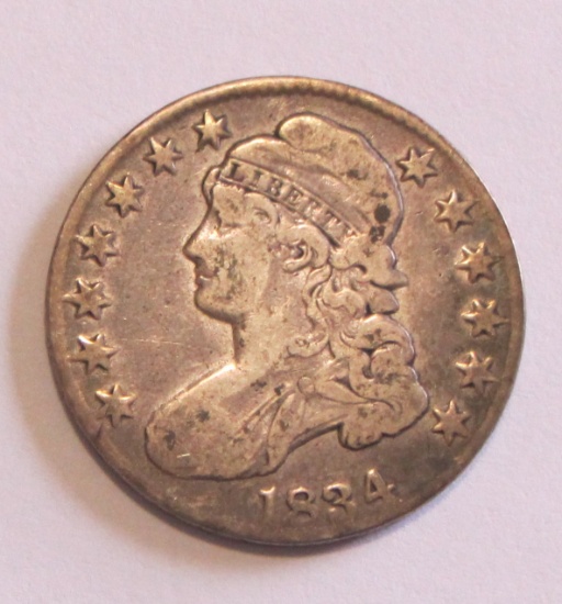 1834 CAPPED BUST HALF DOLLAR