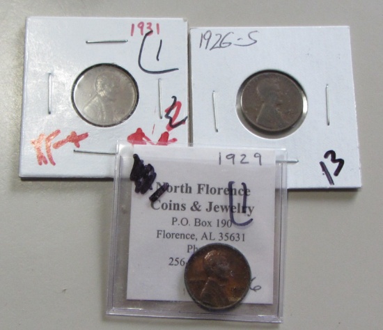 EARLY WHEAT CENT LOT