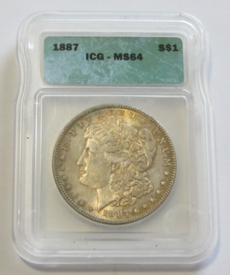 $1 1887 MORGAN ICG 64
