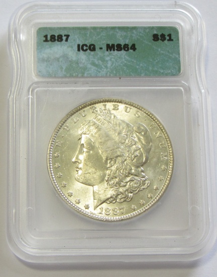 $1 1887 ICG MORGAN MS 64