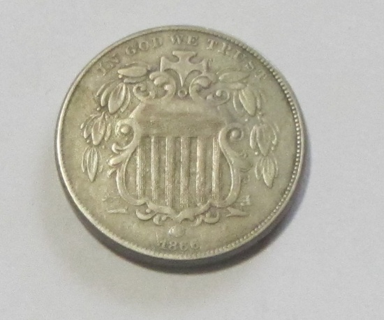 1866 SHIELD NICKEL BETTER DATE