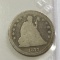 1877-CC SEATED QUARTER TOUGHER COIN