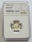 1944-D MERCURY DIME BLAST WHITE NGC 65 FB