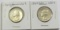 Lot of 2 - 1964-D/D Washington Silver Quarter