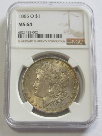 $1 1885-O MORGAN NGC 64