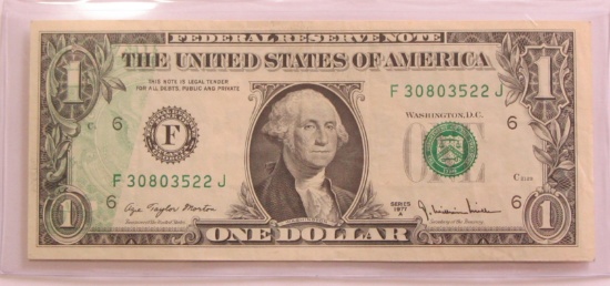 OFFSET PRINTING ERROR $1 1971
