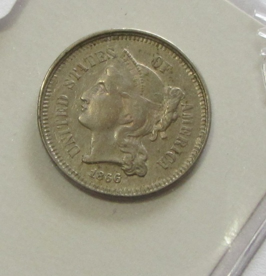 1866 3 CENT PIECE