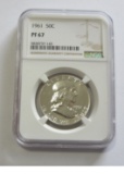 1961 FRANKLIN HALF NGC 67 PROOF