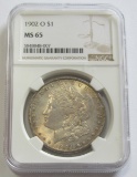 $1 1902-O GEM NGC MS 65