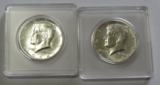 Lot of 2 - 1964 Kennedy Silver Half Dollar