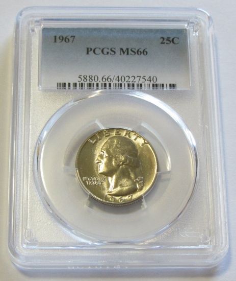 1967 QUARTER PCGS 66