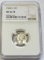 1944-D MERCURY DIME BLAST WHITE NGC 66 FB