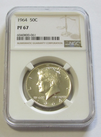 1964 KENNEDY PROOF NGC 67